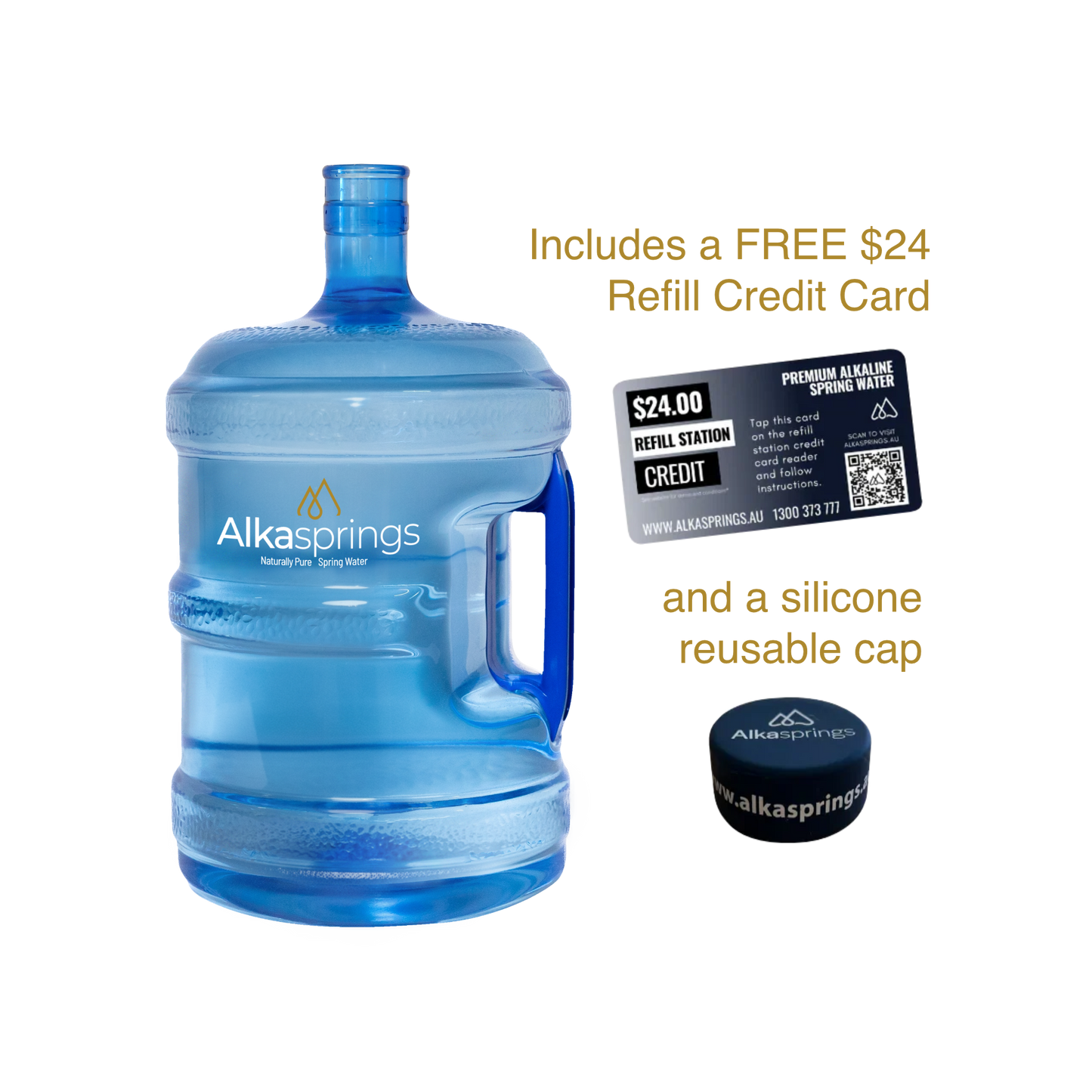 Empty 15.2 litre reusable BPA free bottle