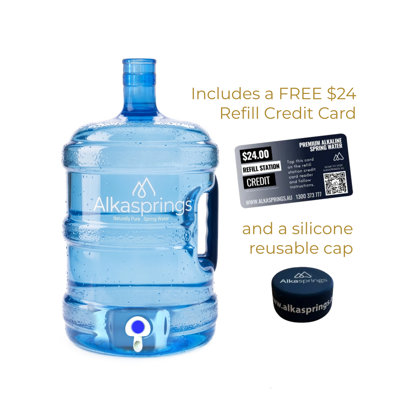 Empty 15.2L Reusable BPA-Free Bottle with Tap