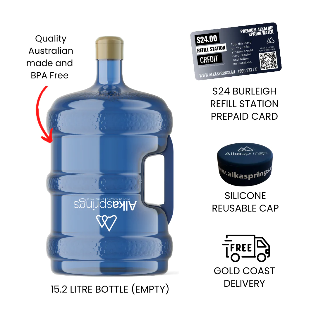 Empty 15.2 litre reusable BPA free bottle