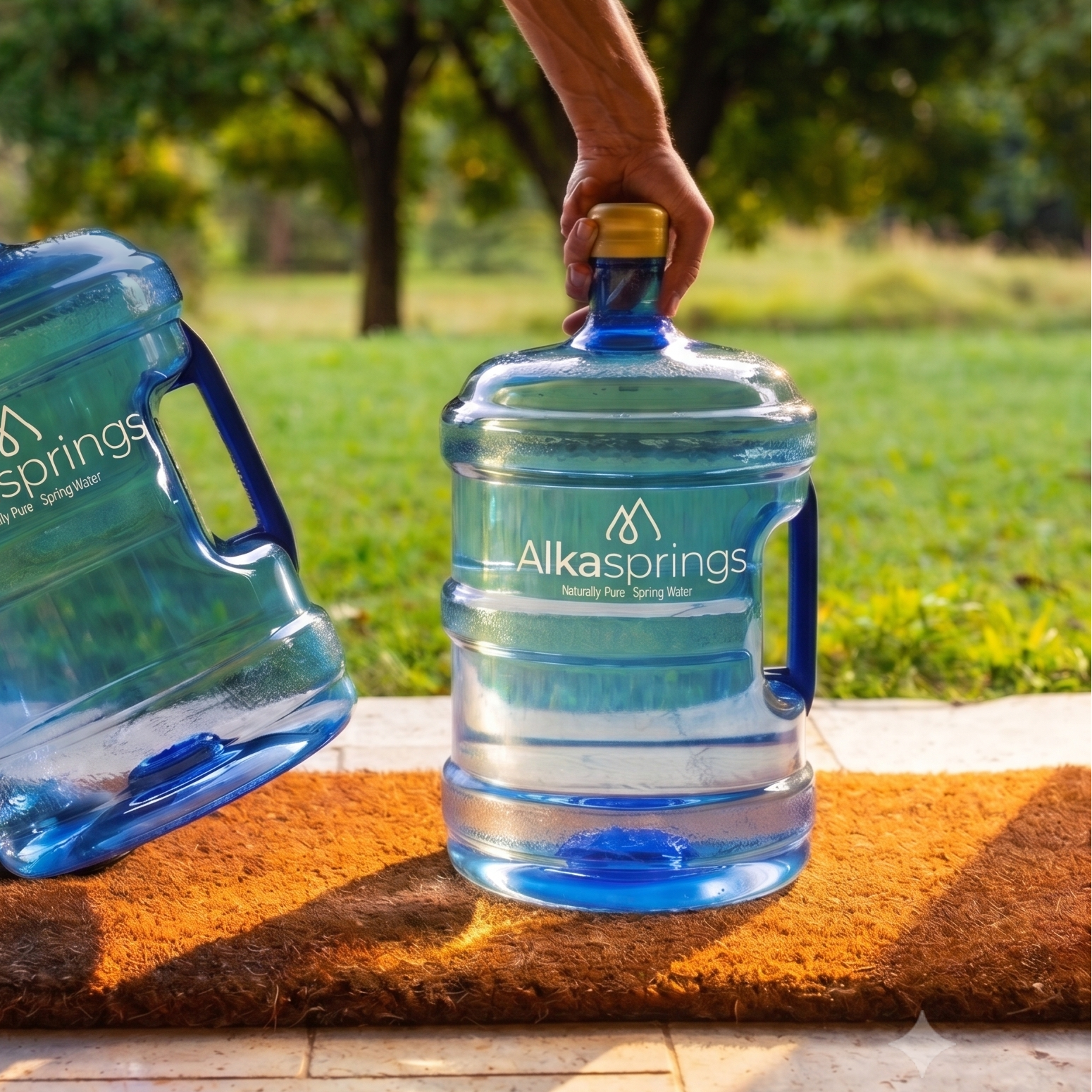 Alkasprings deliver pure spring water to homes and workplaces.