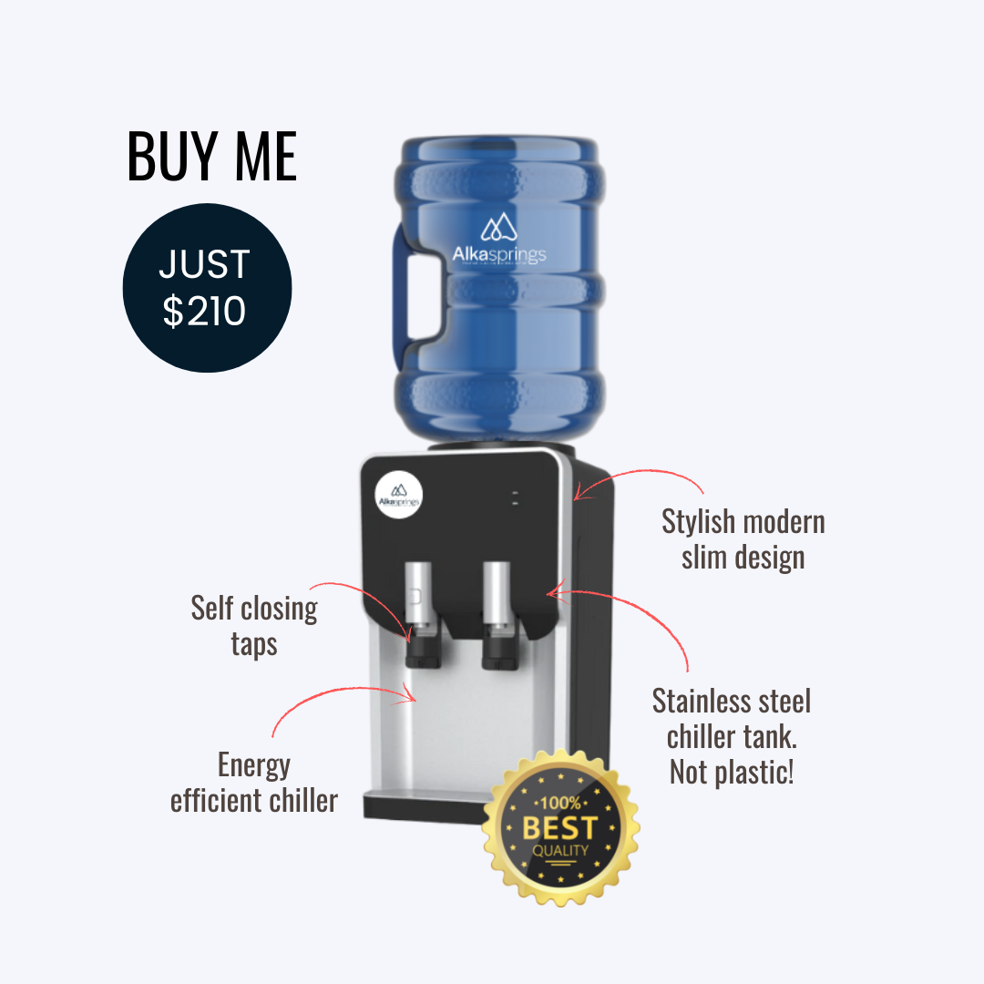 Bottled water cooler – Bench top – Cold & Room – PURCHASE